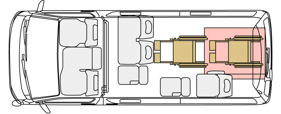 キャラバン車いす乗車時